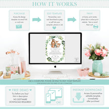 Load image into Gallery viewer, Rustic Burgundy Blush Floral Wedding Invitation Bundle EDITABLE TEMPLATE - Instant Download - Digital Printable File - RB1
